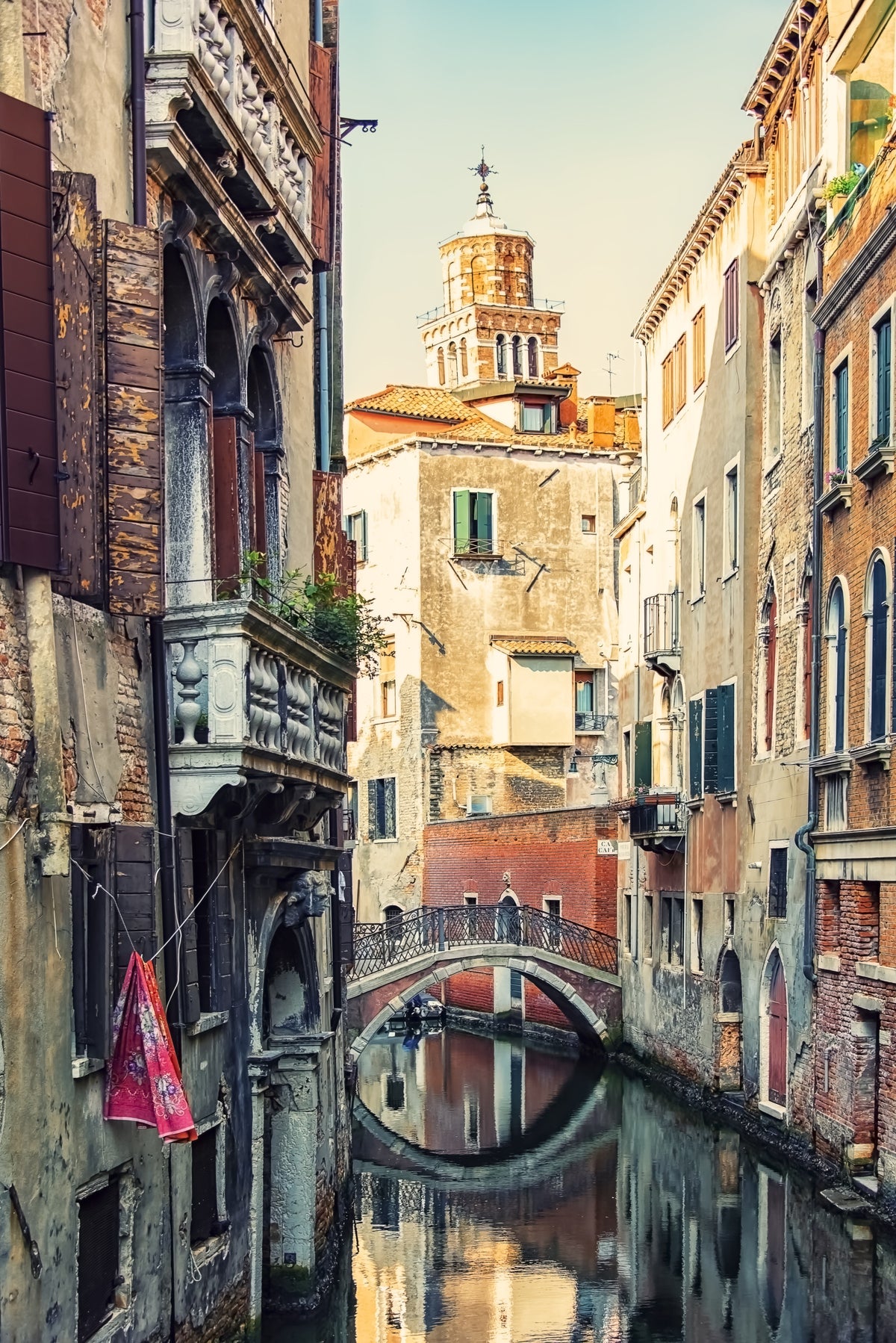 Canal View, Venice Wall Mural in your room — zoomed