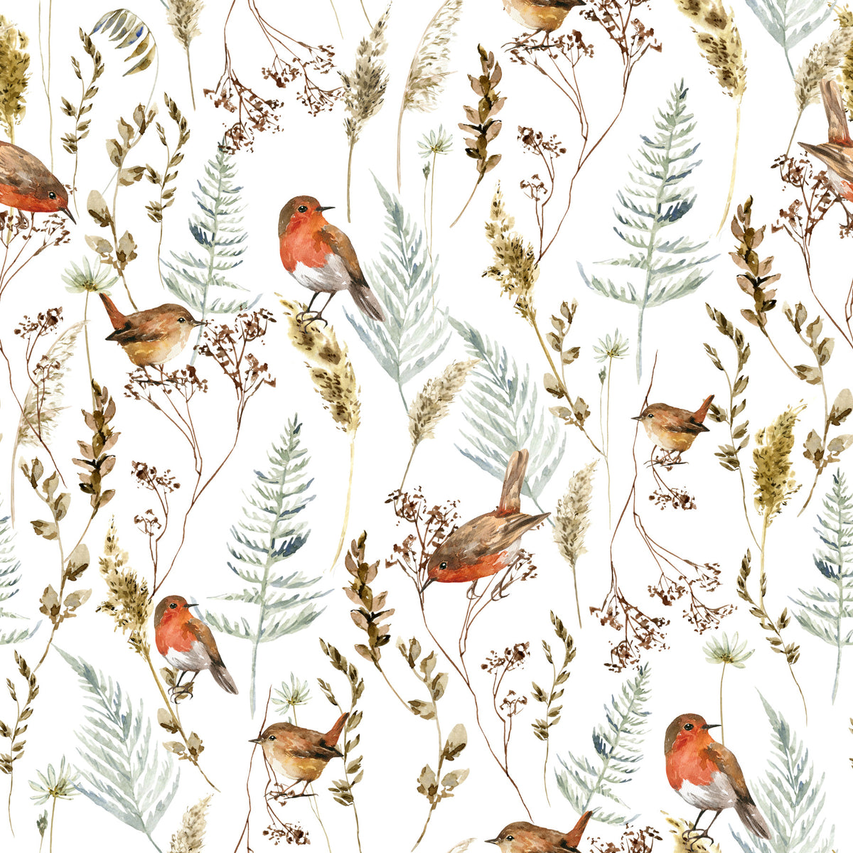 Winter Robins' Song Wallpaper⁠ in your room