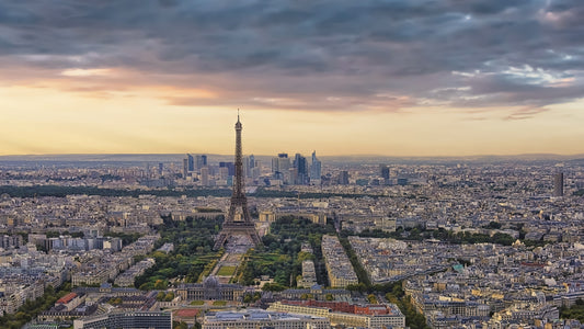 Paris Panorama Sunset Wall Mural
