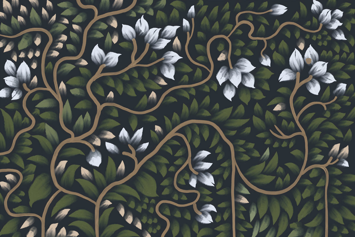Whispering Secrets Wall Mural in your room — zoomed