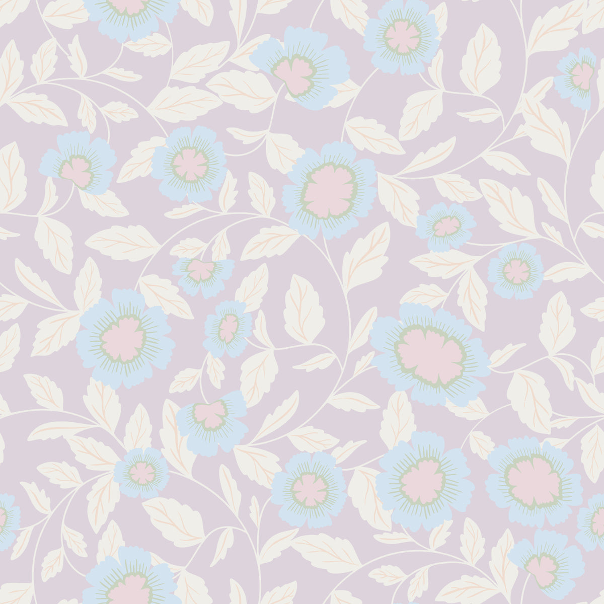 pastel Floral Serenity Wallpaper⁠ in your room