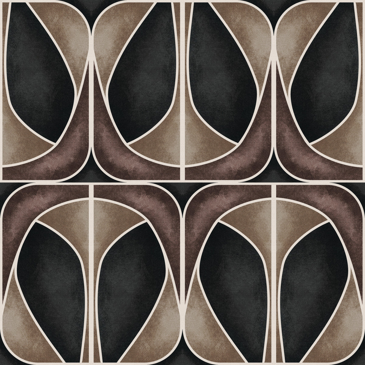 Softy Dèco Geometries -  Dramatic Charm Wallpaper⁠ in your room