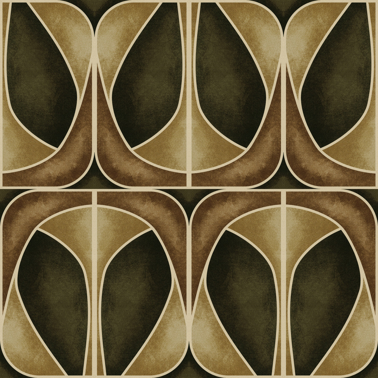 Softy Dèco Geometries -  Gold Chic Wallpaper⁠