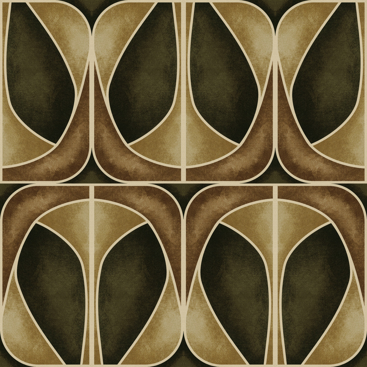 Softy Dèco Geometries -  Gold Chic Wallpaper⁠ in your room — zoomed