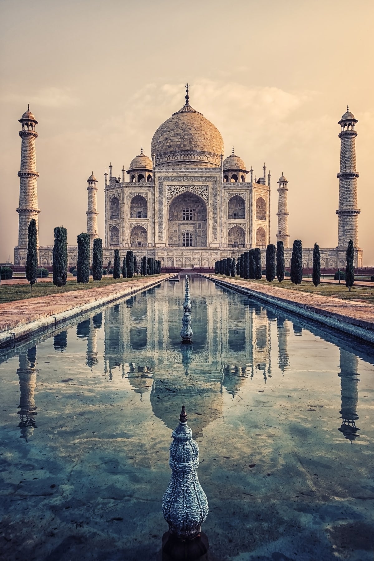 Indian Palace Serenity Wall Mural in your room — zoomed