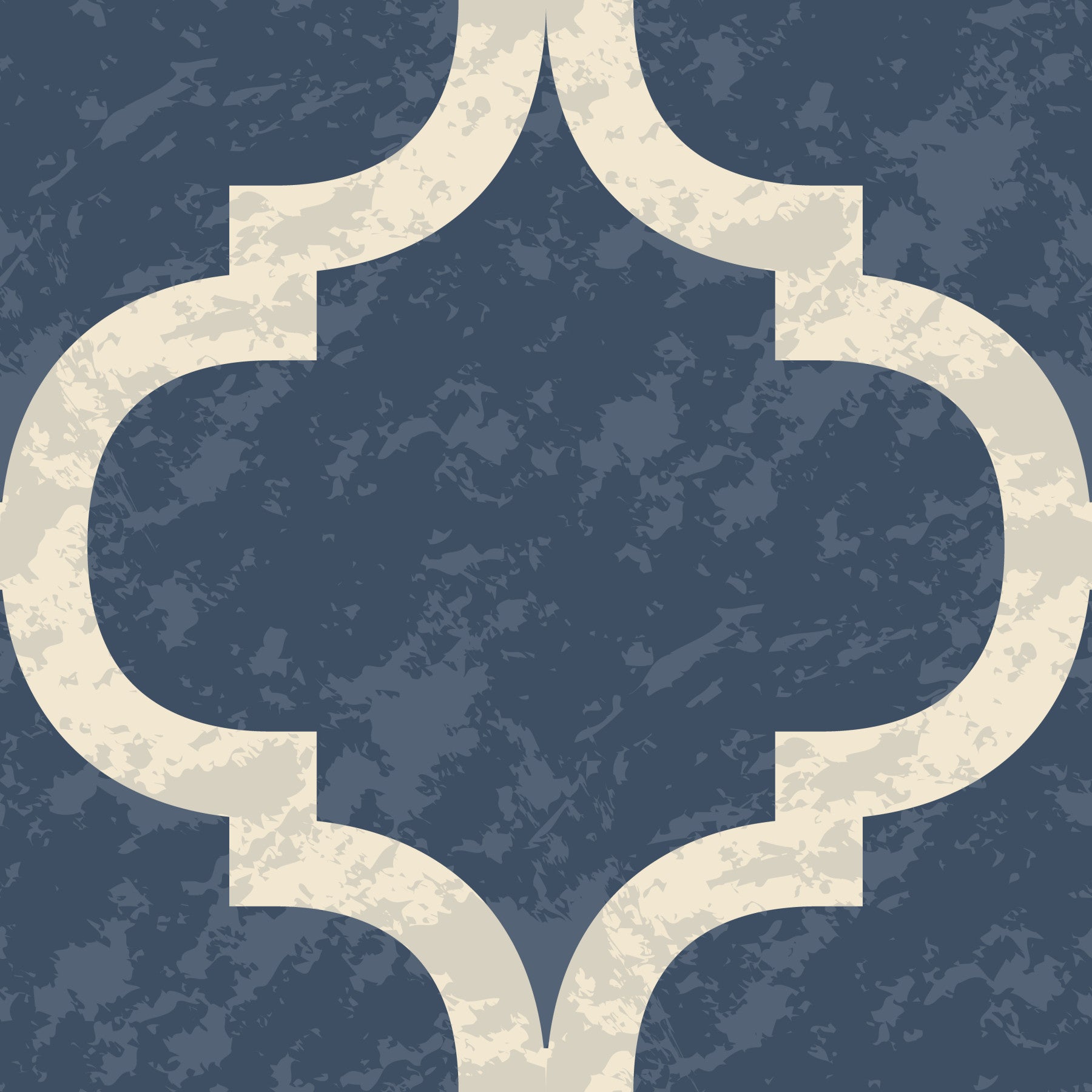 Moroccan Ogee - Twilight Blue Wallpaper⁠