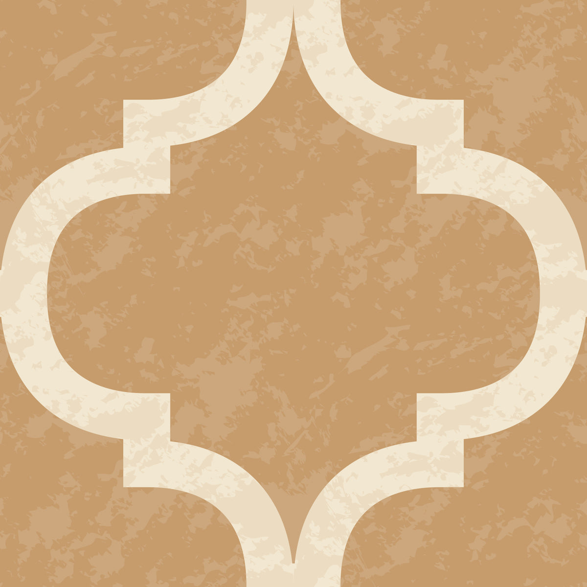 Moroccan Ogee - Golden Tan Wallpaper⁠ in your room