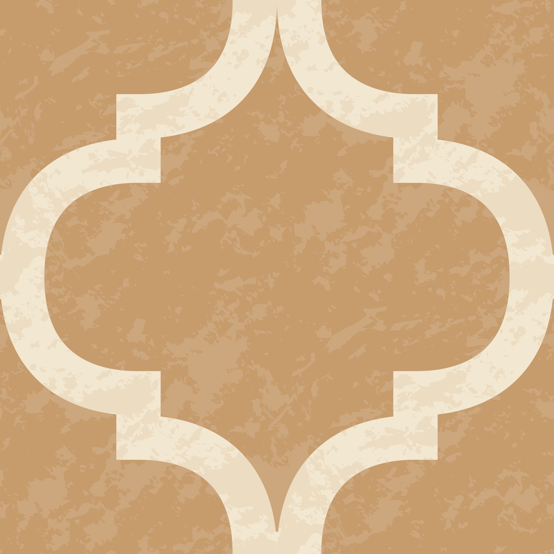 Moroccan Ogee - Golden Tan Wallpaper⁠