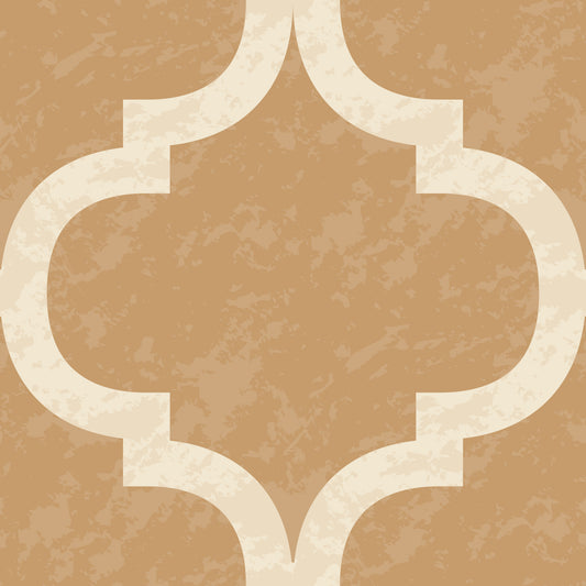 Moroccan Ogee - Golden Tan Wallpaper⁠