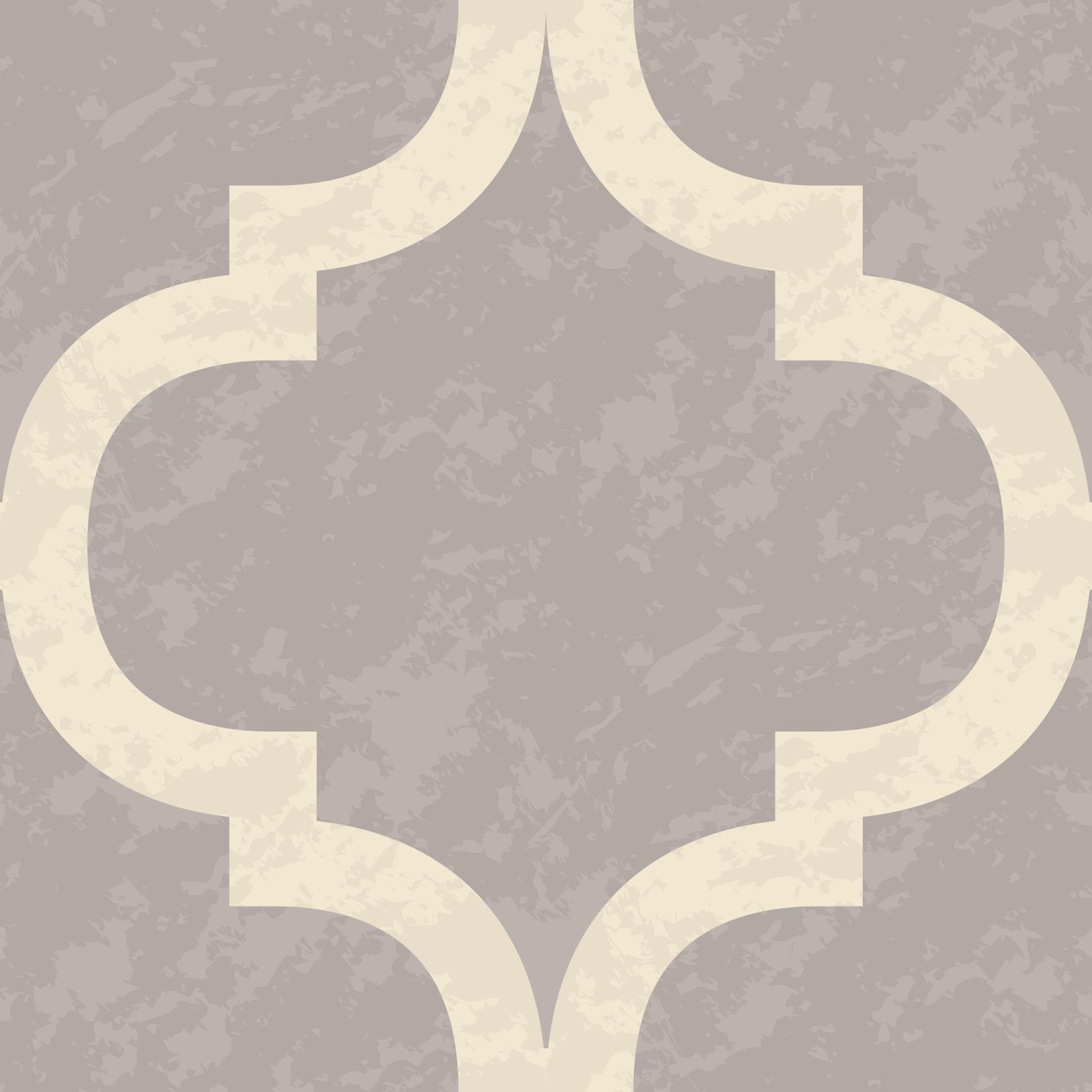 Moroccan Ogee - Stone Grey Wallpaper⁠