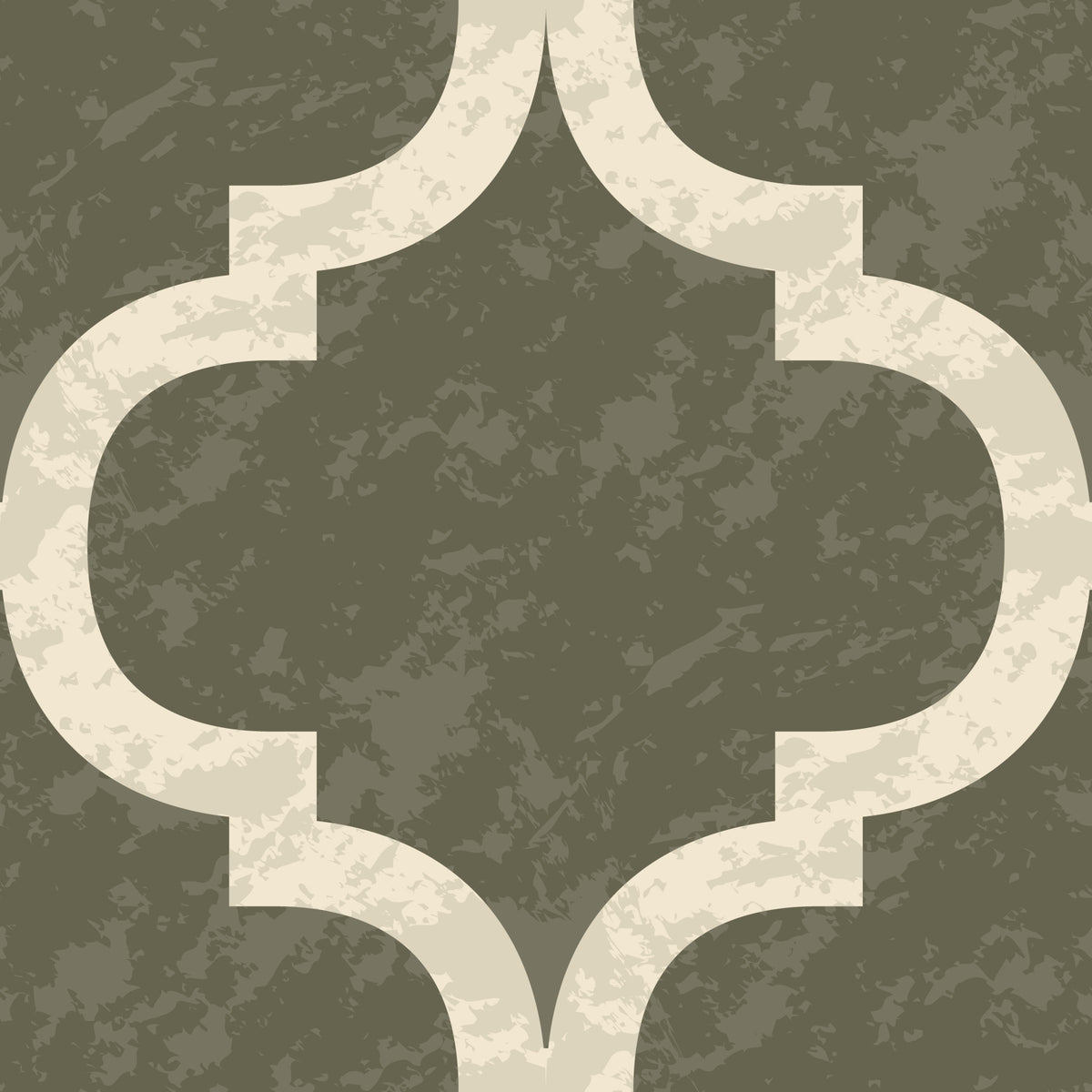 Moroccan Ogee - Dark Olive Wallpaper⁠ in your room