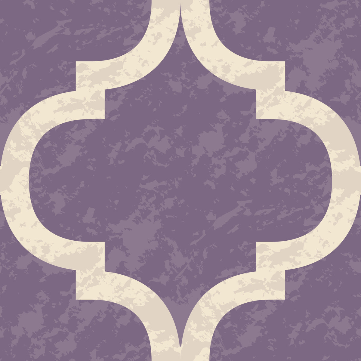 Moroccan Ogee - Grey Purple Wallpaper⁠ in your room