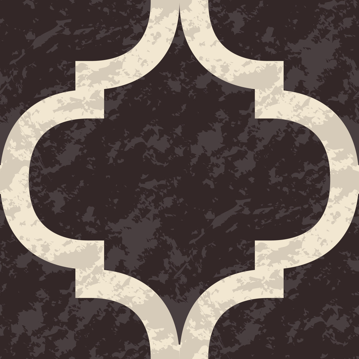 Moroccan Ogee - Black Cocoa Wallpaper⁠