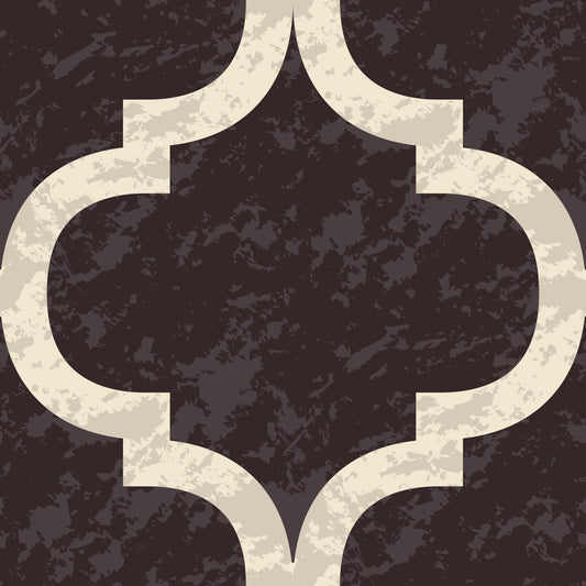 Moroccan Ogee - Black Cocoa Wallpaper⁠