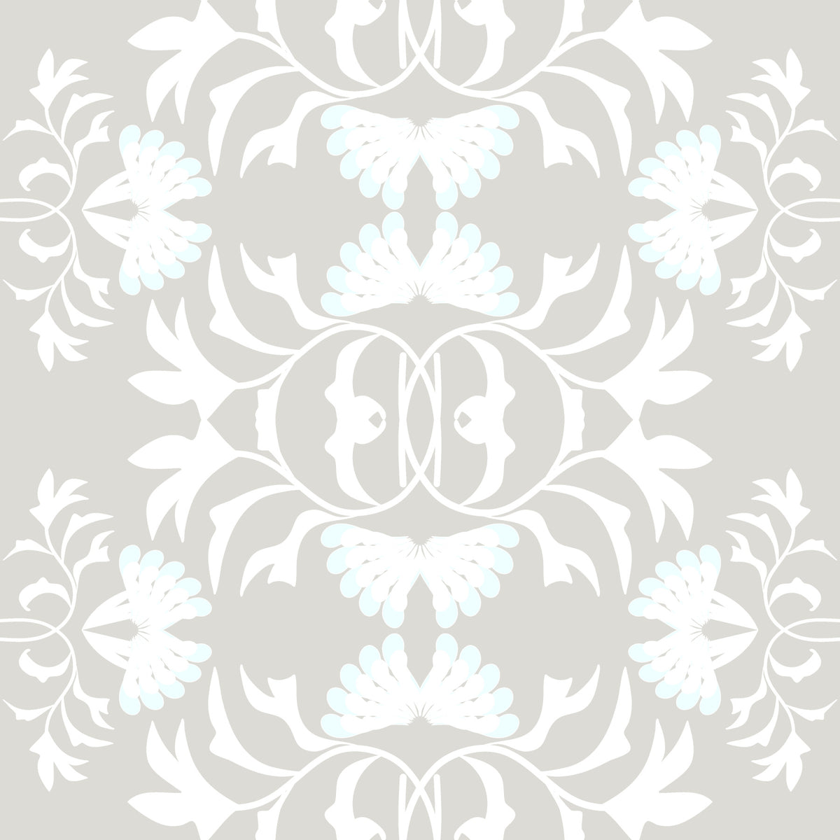 Floral Symmetry Wallpaper⁠ in your room