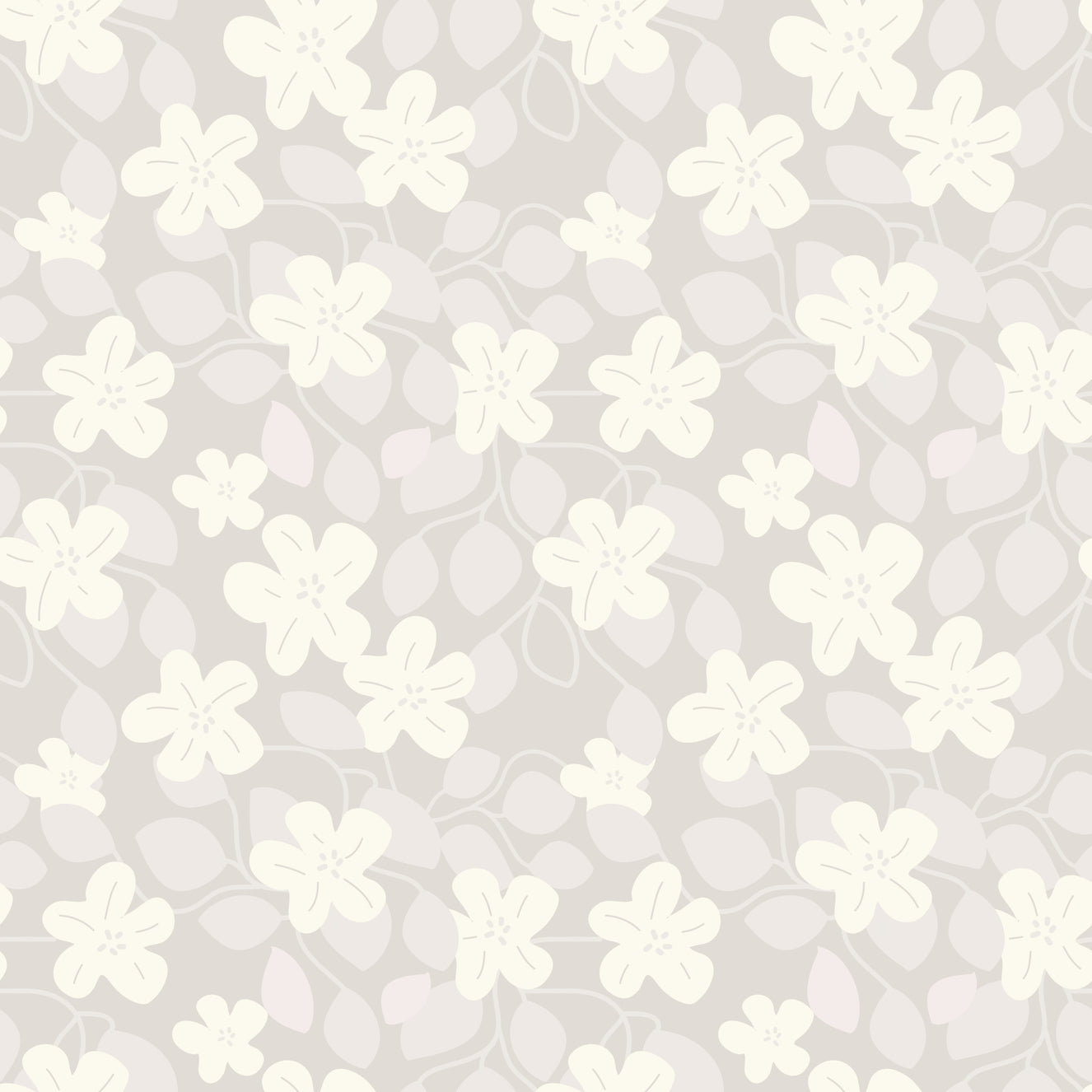 Delicate Floral Serenity Wallpaper⁠