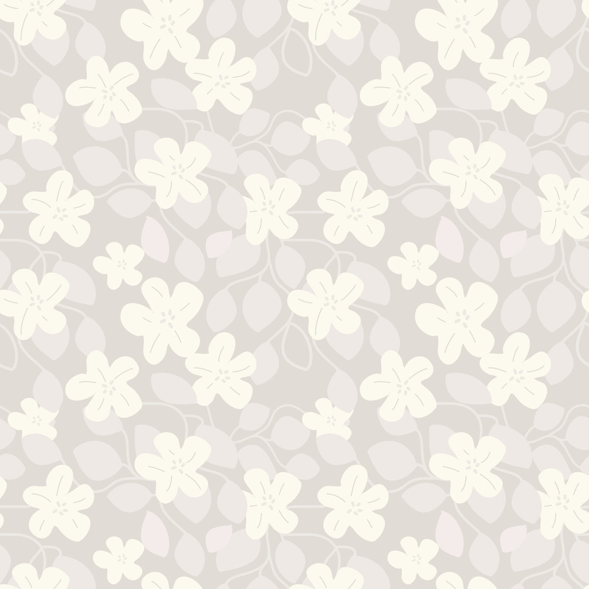 Delicate Floral Serenity Wallpaper⁠ in your room