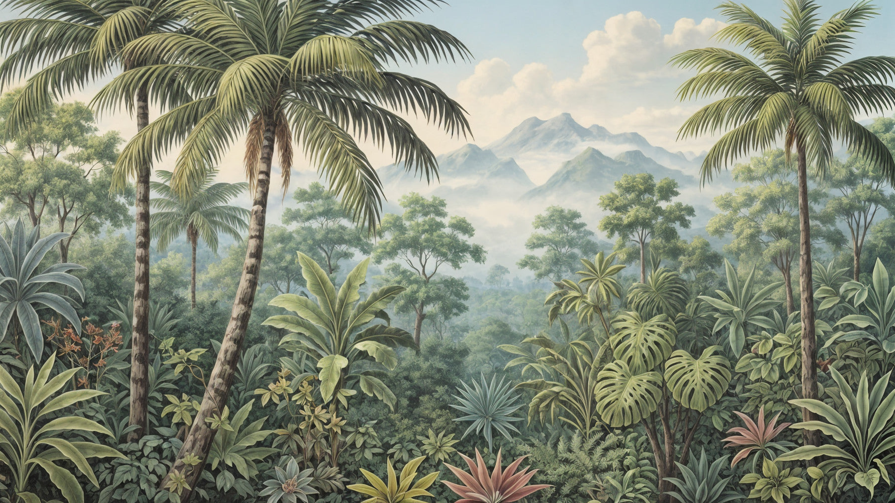 Jungle Vista Wall Mural