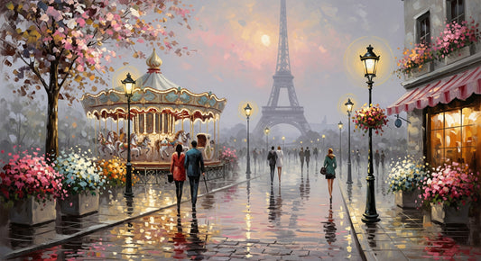 Paris Romance Wall Mural
