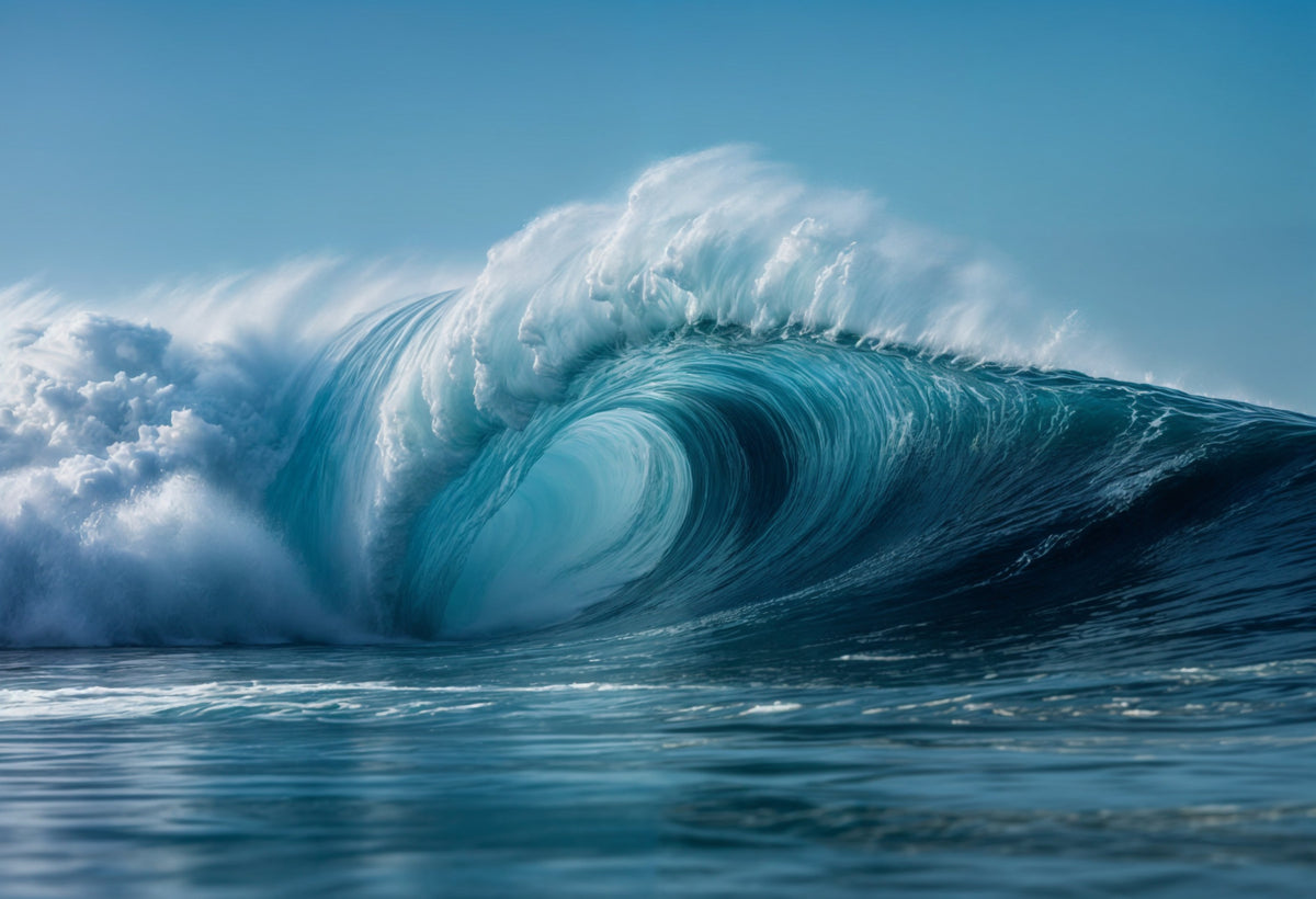 Crashing Tide Wall Mural in your room