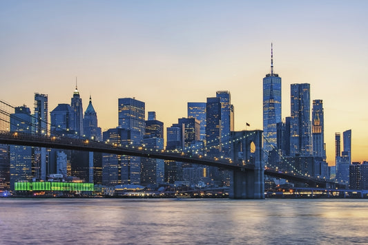 Brooklyn Bridge Dusk Wall Mural