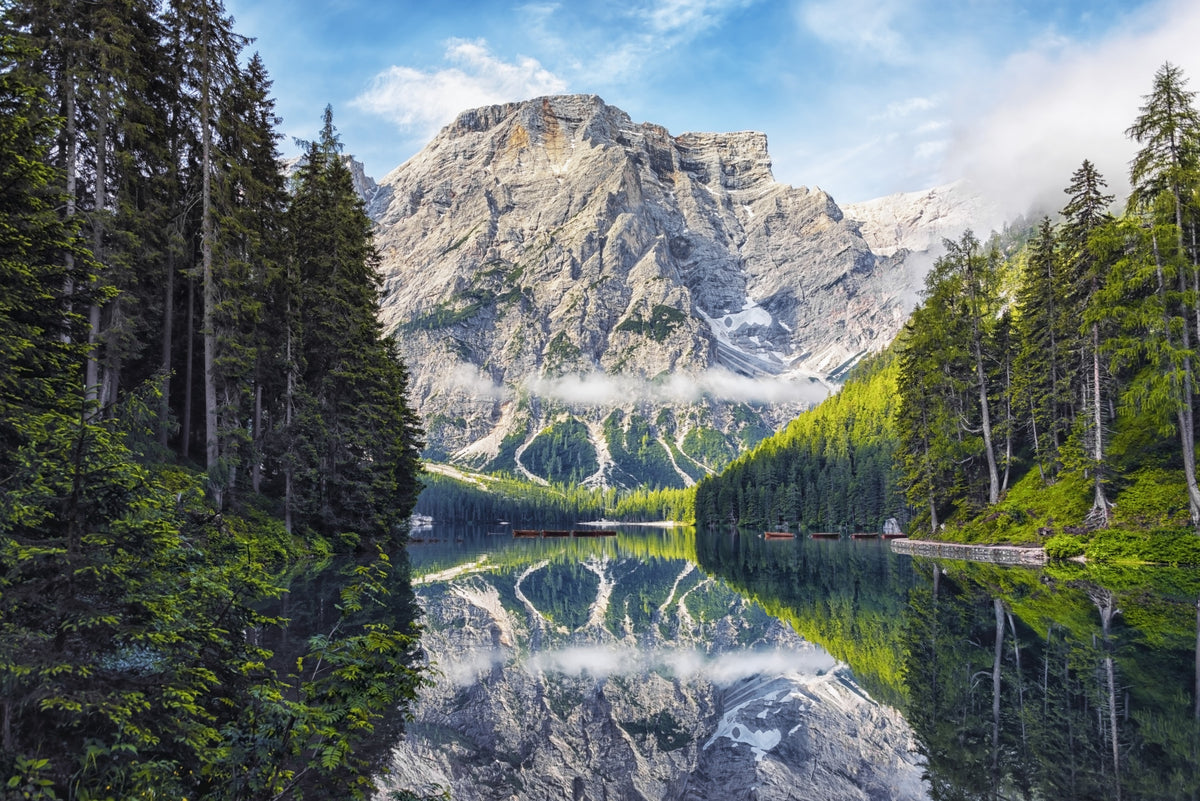 Lake Braies Majesty Wall Mural in your room