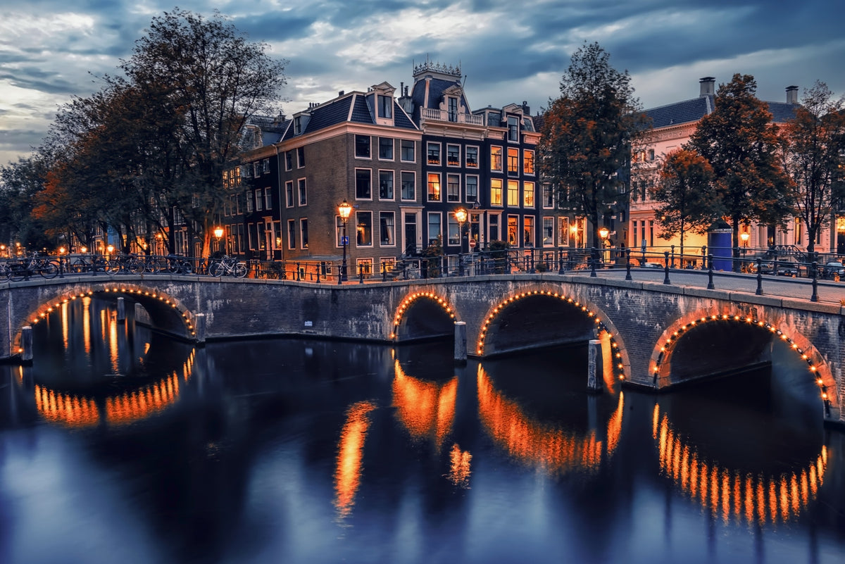 Amsterdam Nights Wall Mural in your room