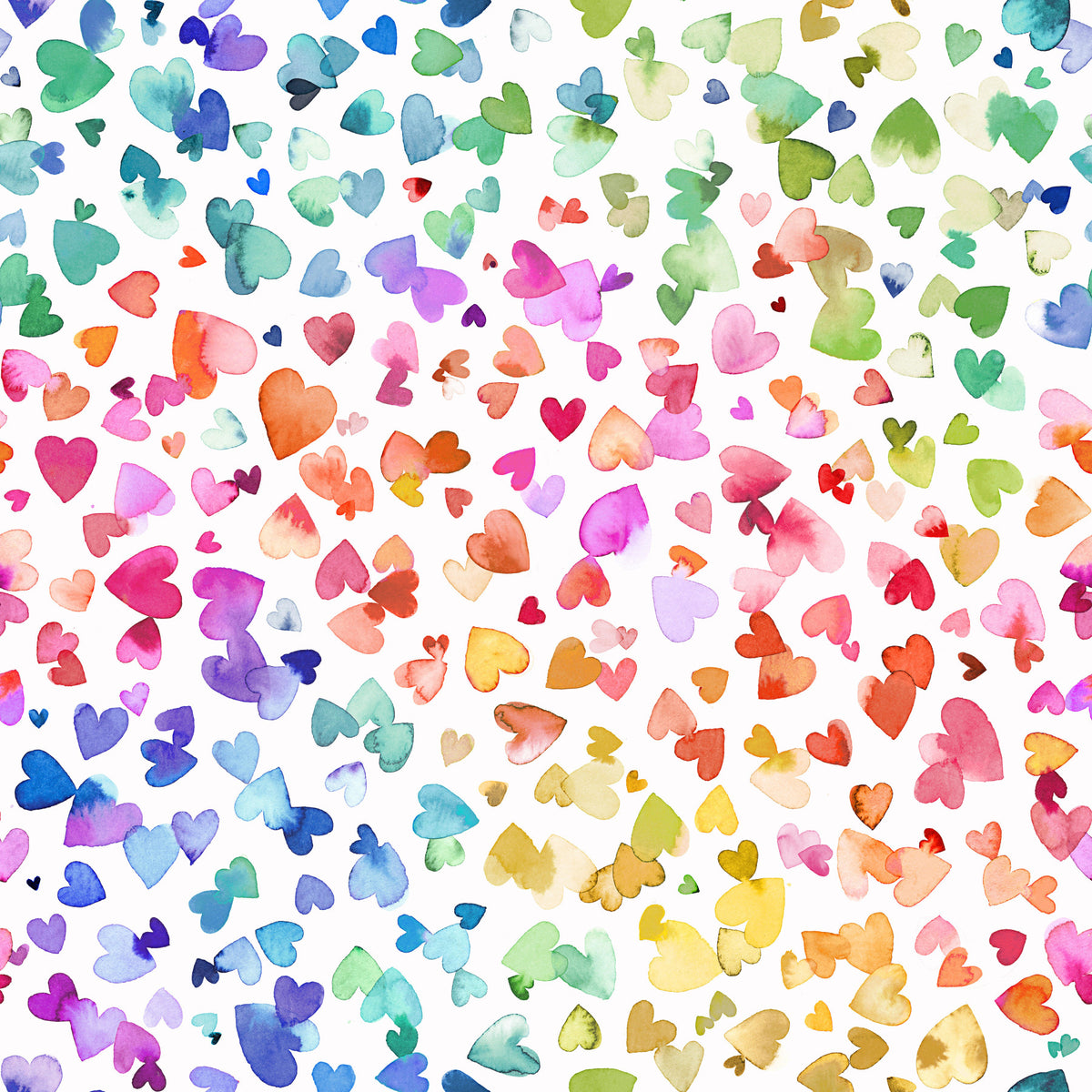 Watercolor Hearts Wallpaper⁠ in your room