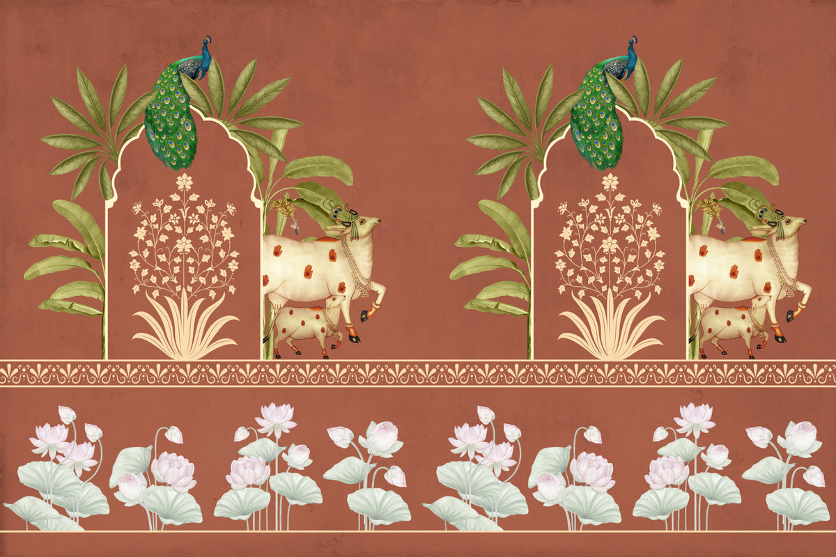 Royal Pichwai Heritage Wall Mural in your room