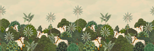 Tropical Pichwai Wall Mural