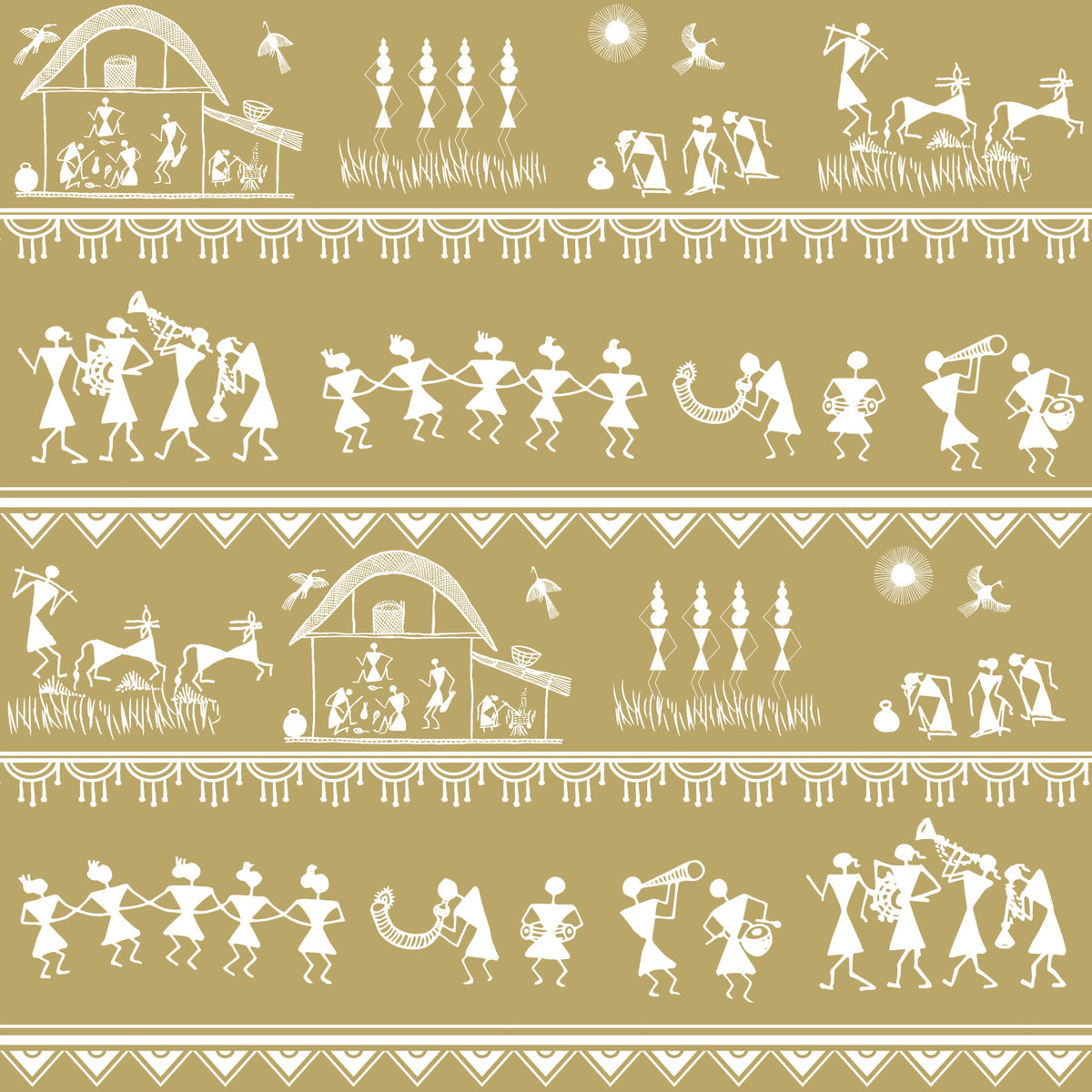 Adivasi Chronicles Wall Mural in your room