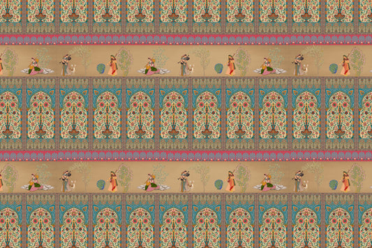 Courtly Serenade Wall Mural
