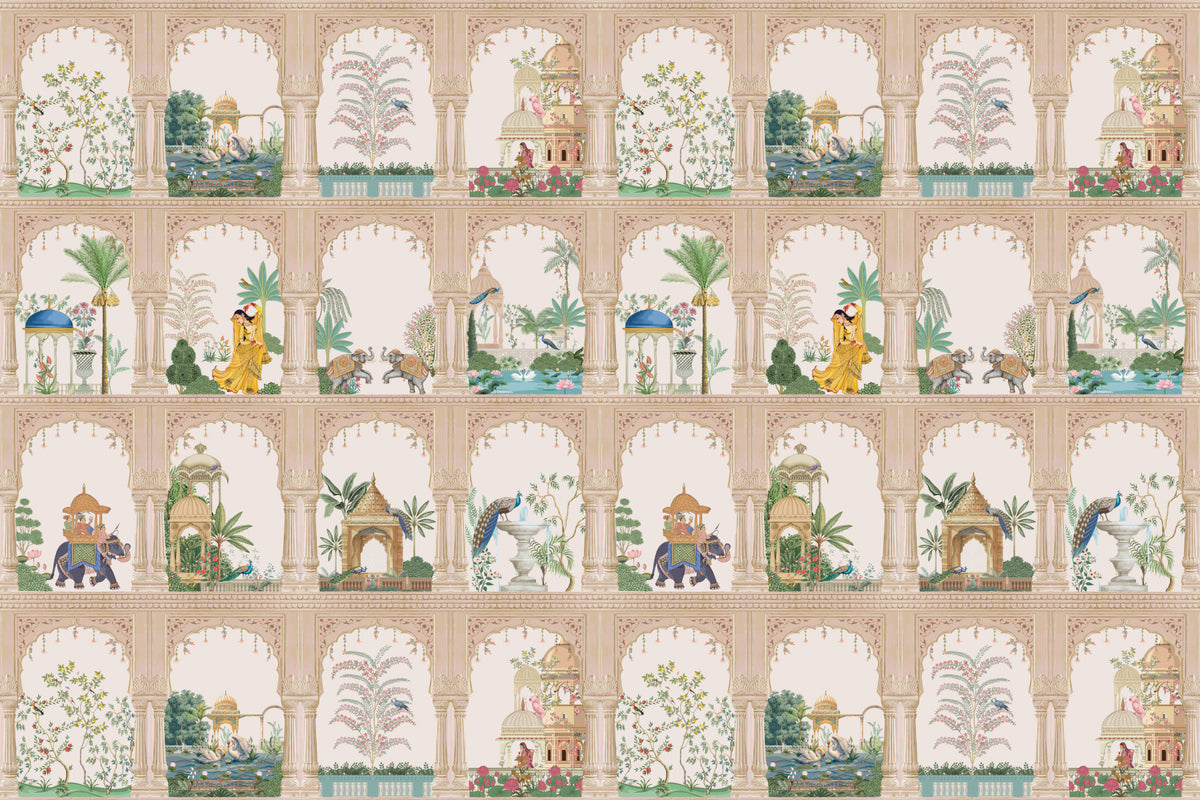 Indian Palace View Wall Mural