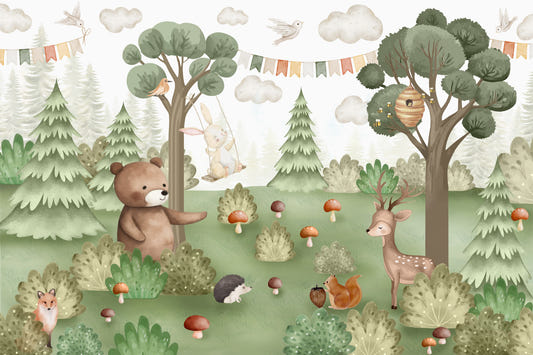 Forest Friends Mural Wall Mural
