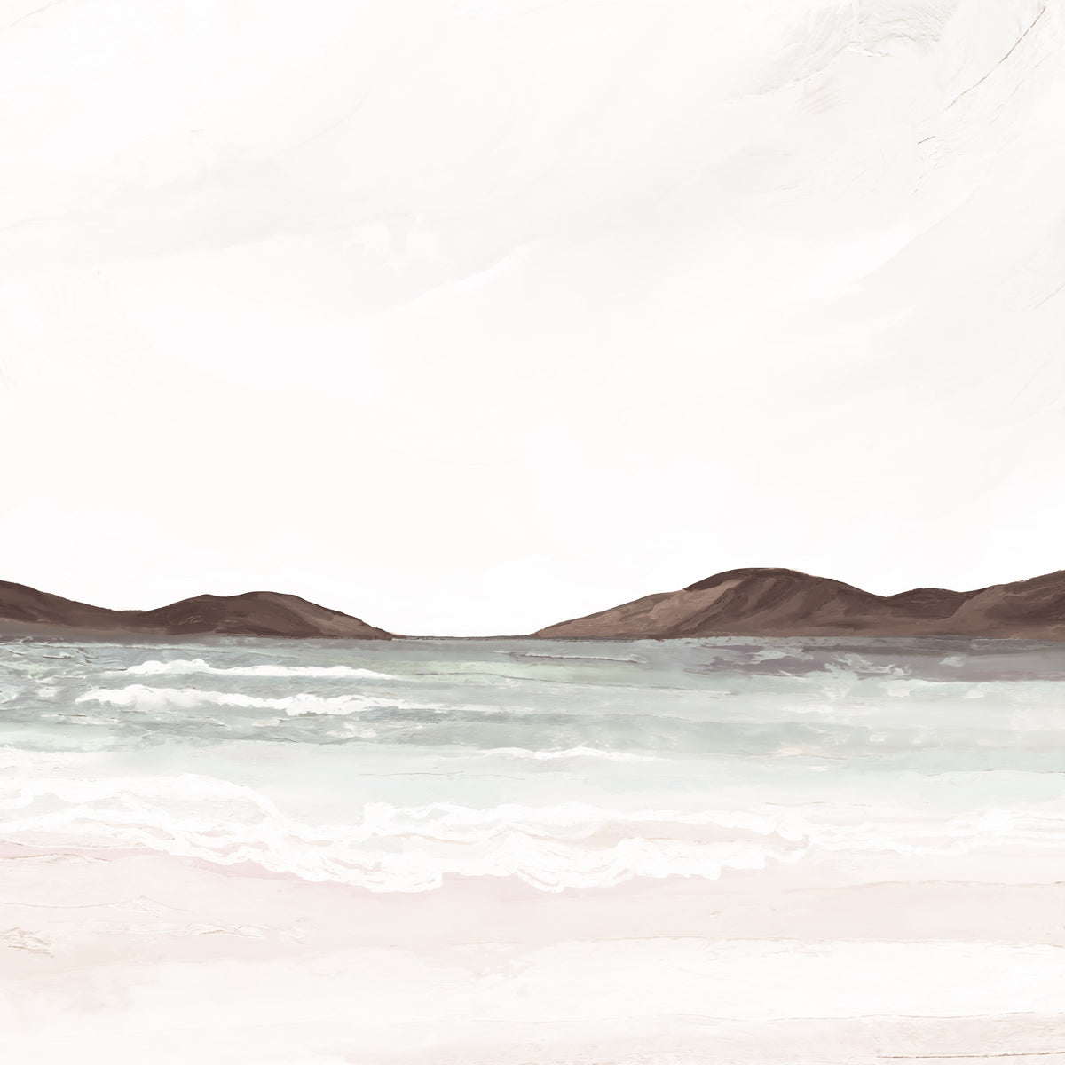 Painted Shores Wall Mural in your room — zoomed