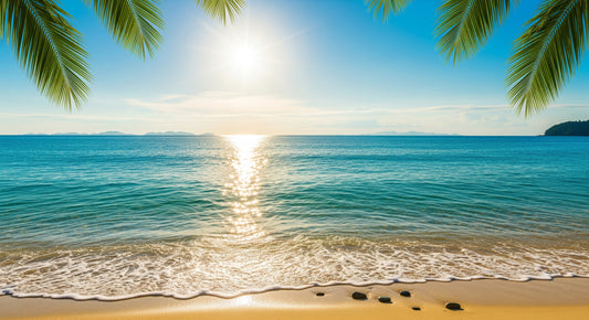 Sunny coastal Calm Wall Mural