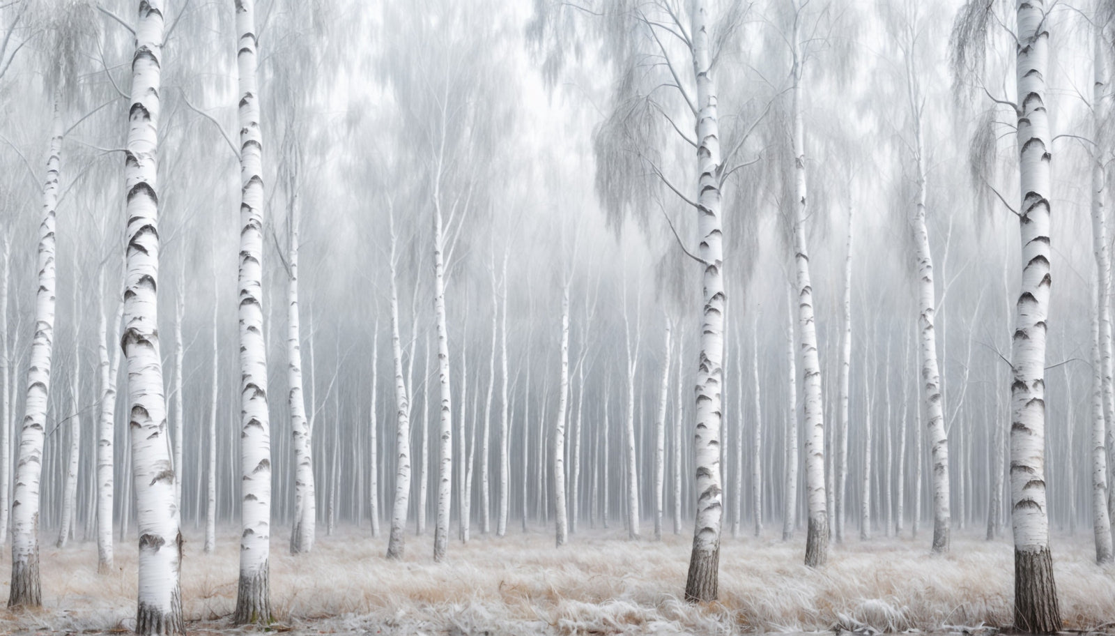 Birch Whispers Wall Mural in your room