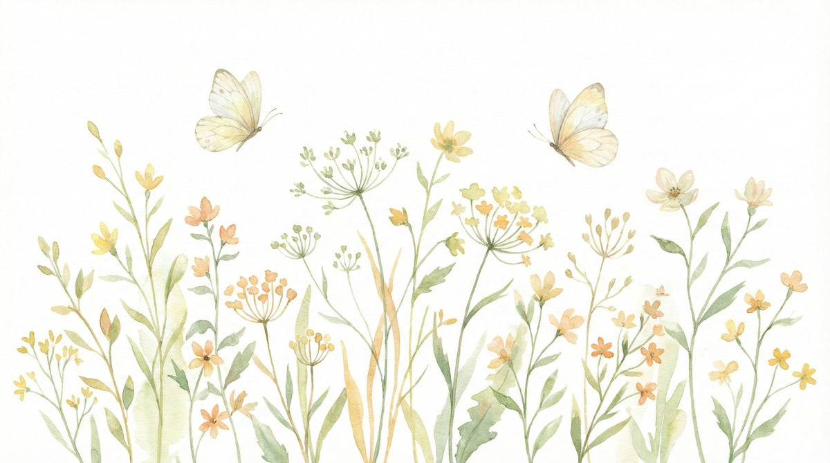 Butterfly Meadow Wall Mural