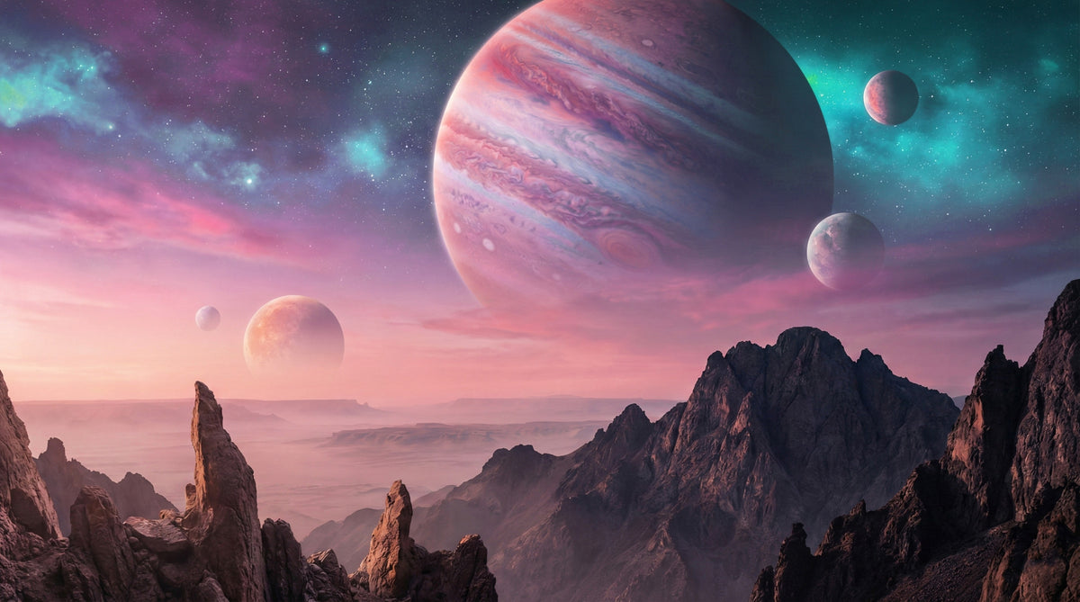 Cosmic Canyon Dreams Wall Mural in your room — zoomed