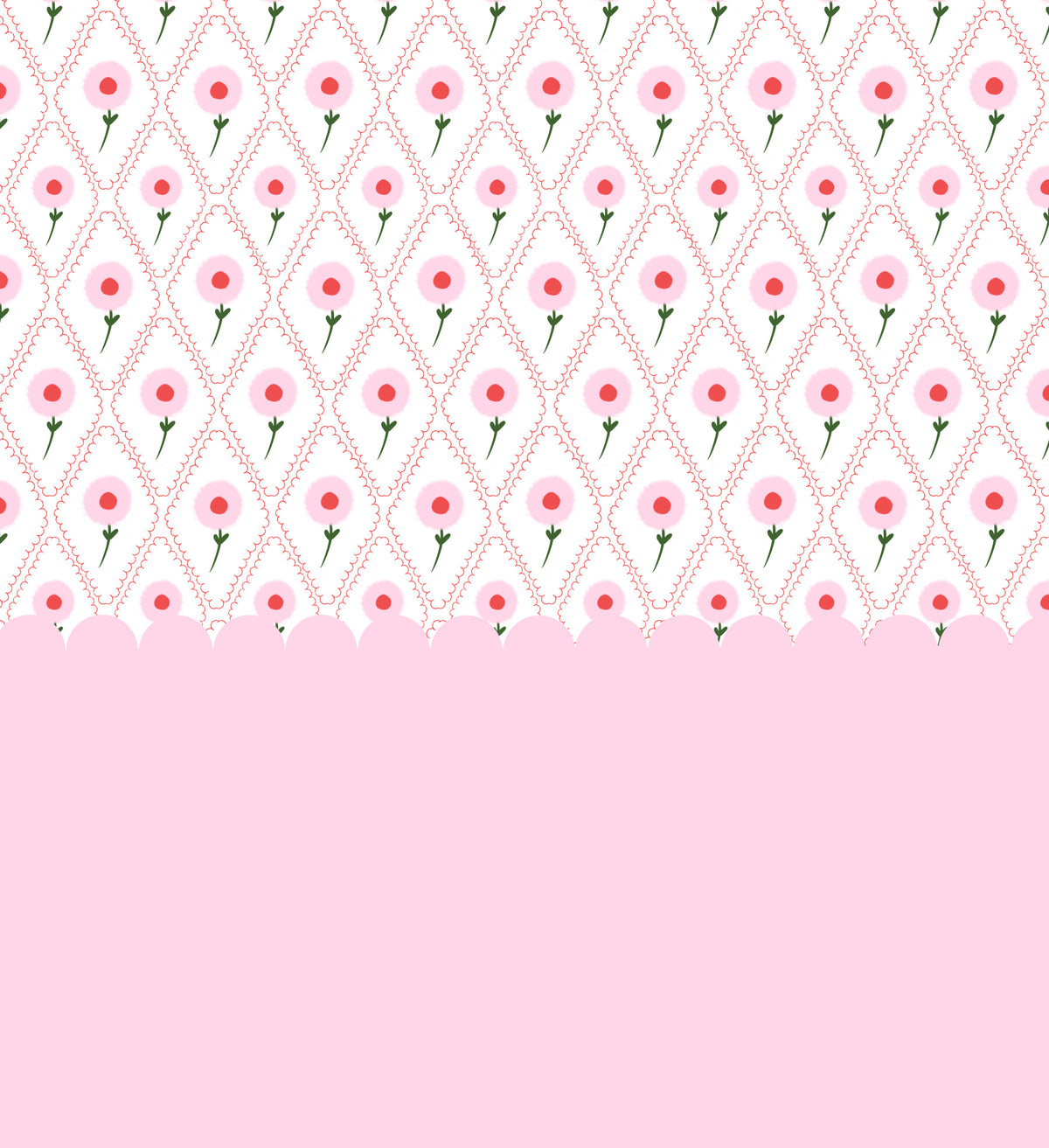 Cottage Rose Mural Wall Mural in your room