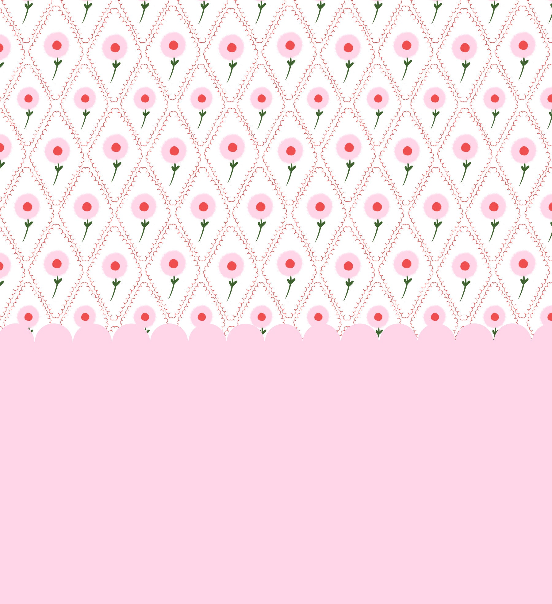 Cottage Rose Mural Wall Mural