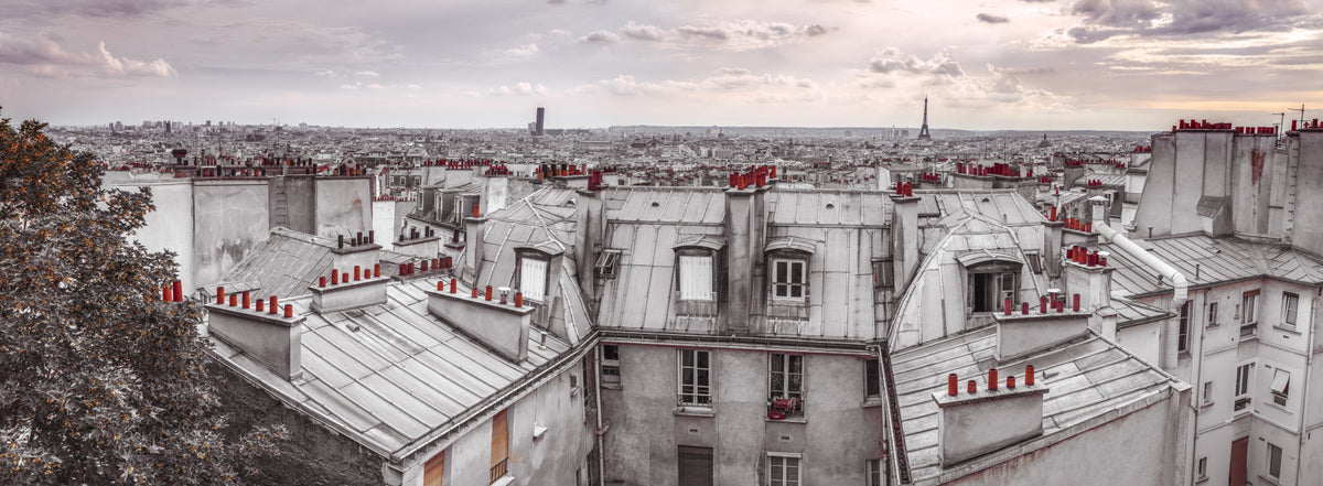 Paris Love Wall Mural in your room — zoomed