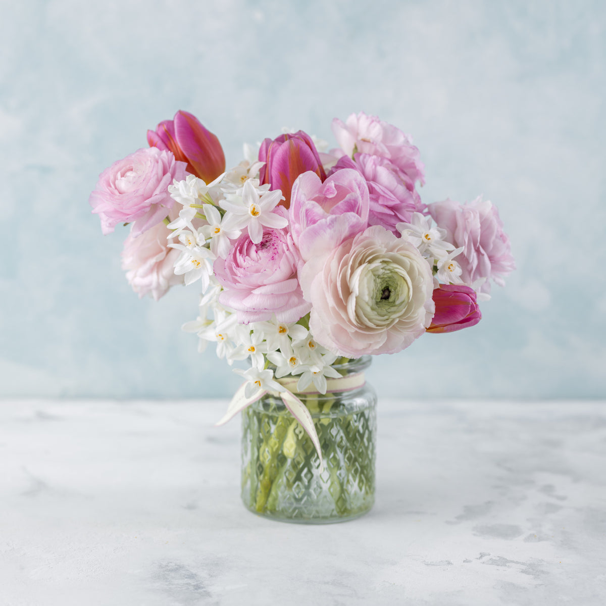 Pink Floral Bloom Wall Mural in your room