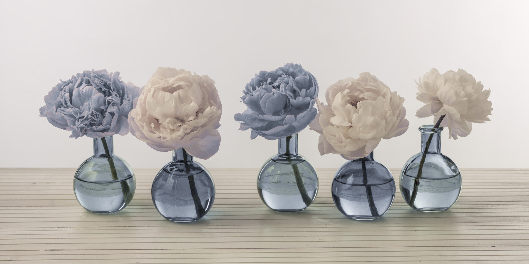Floral Vases Wall Mural in your room — zoomed