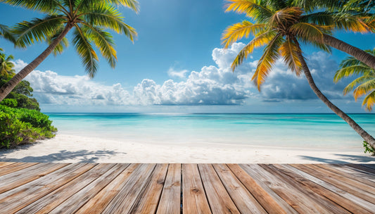 Tropical Beach View Wall Mural