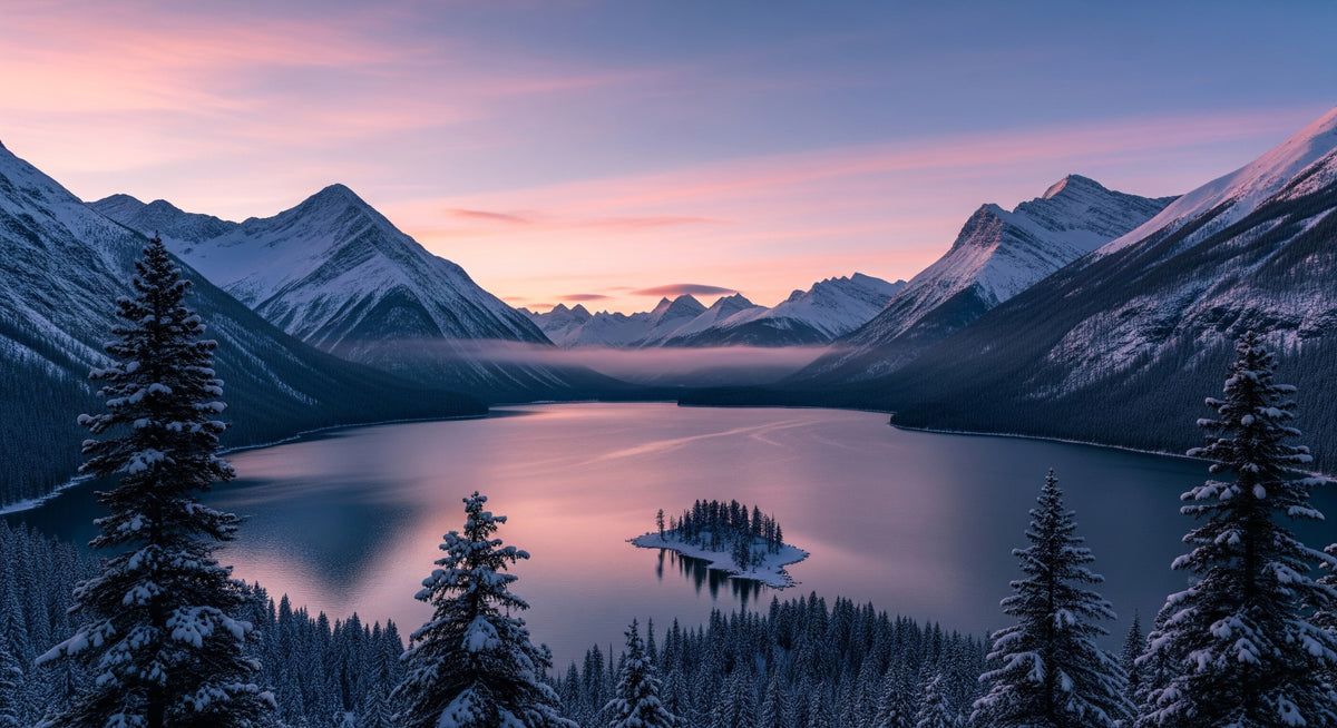 Winter's Calm Wall Mural in your room — zoomed