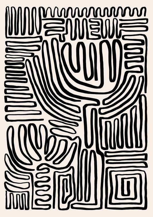 Tribal Echo Wall Mural