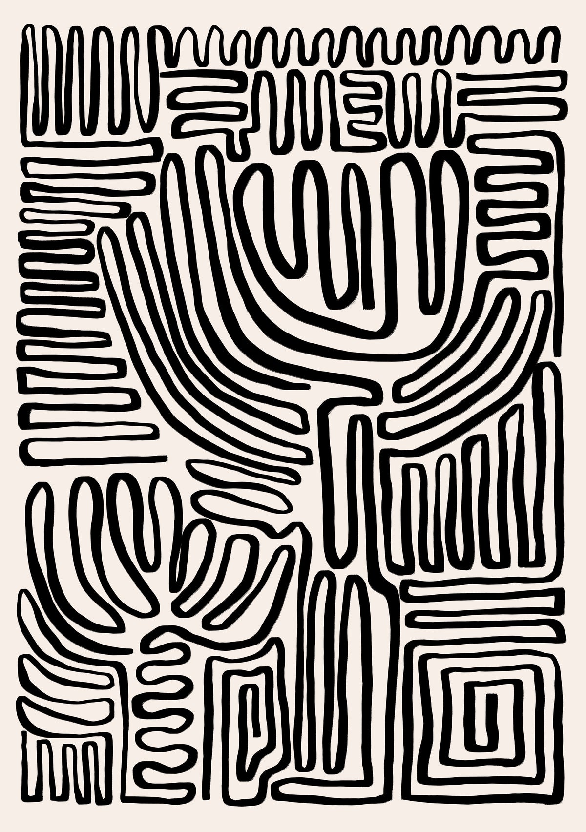 Tribal Echo Wall Mural in your room