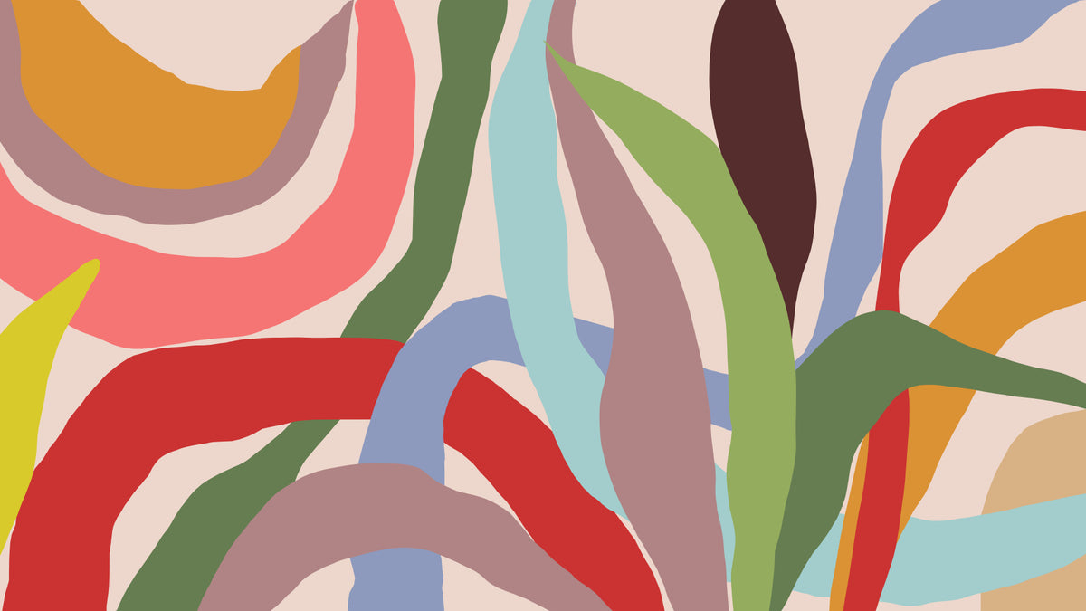 Waves of Joy Wall Mural in your room — zoomed