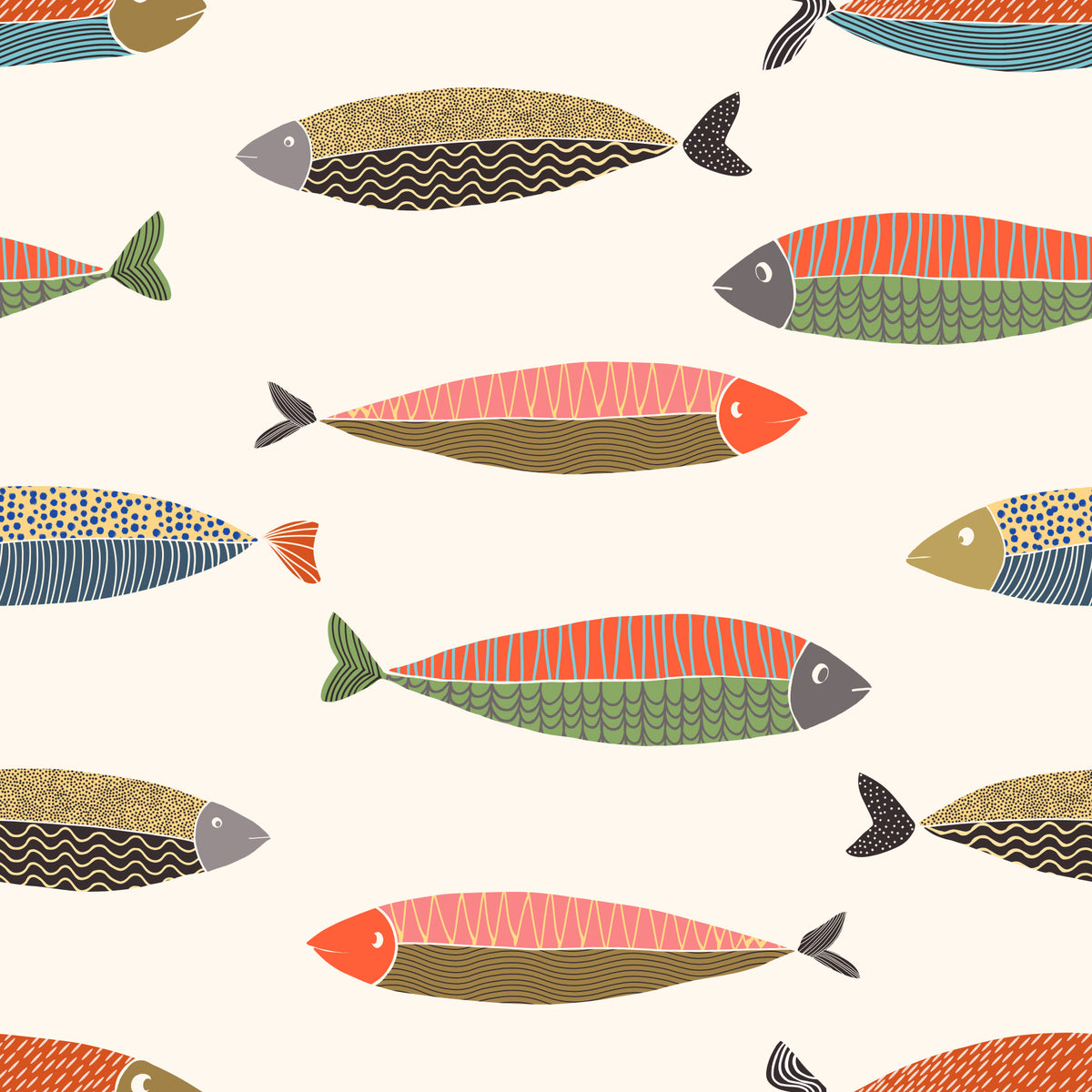 Colorful Fish Parade Wallpaper⁠ in your room